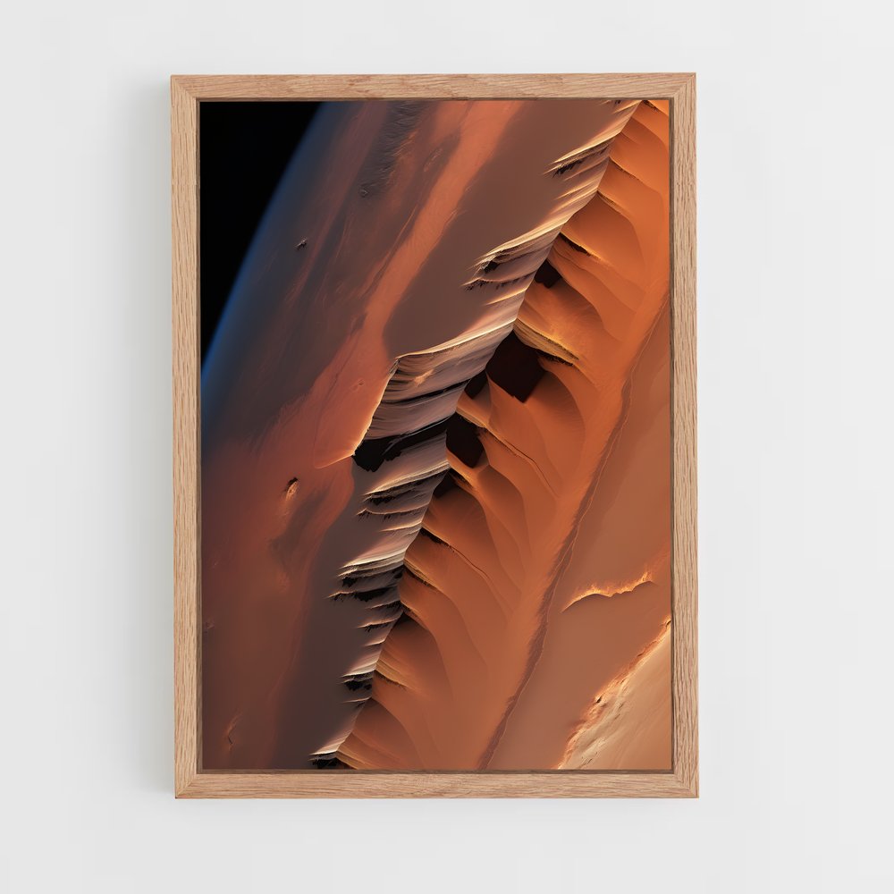 Poster Valles Marineris majestueux – affiche Système solaire (vue 4)